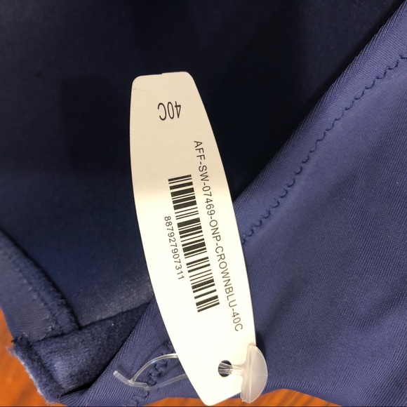 NWT Adore Me Women’s One Piece Swimsuit Crown Blue Size 40C - Picture 5 of 11